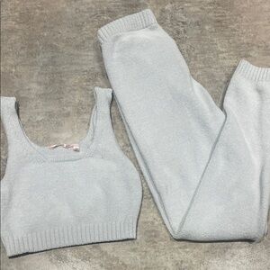 La Vie En Rose Light Gray Pajama Set